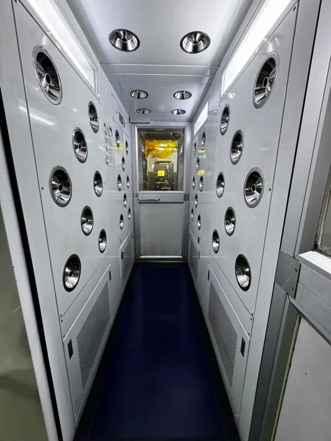 Cleanroom corridor after CC Matting installation